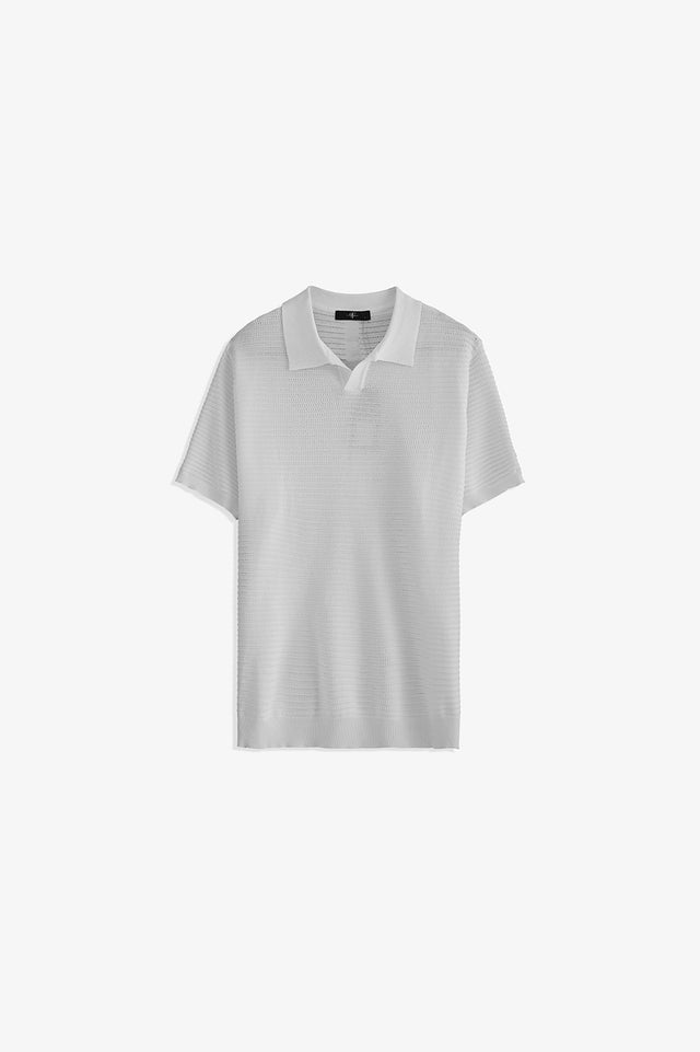 Johnny Collar Textured Polo