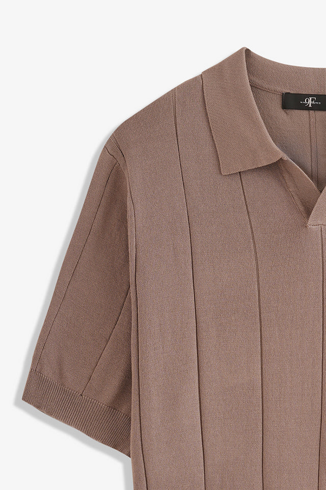 Johnny Collar Textured Polo