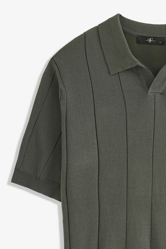 Johnny Collar Textured Polo