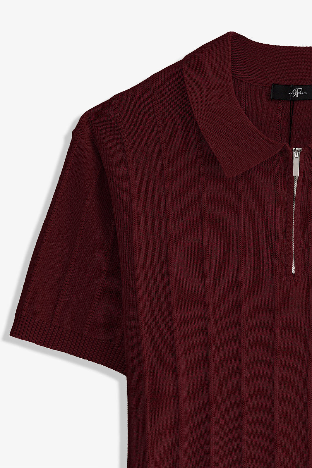 Zipper Textured Polo