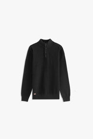 Mock Neck Textured Sweater