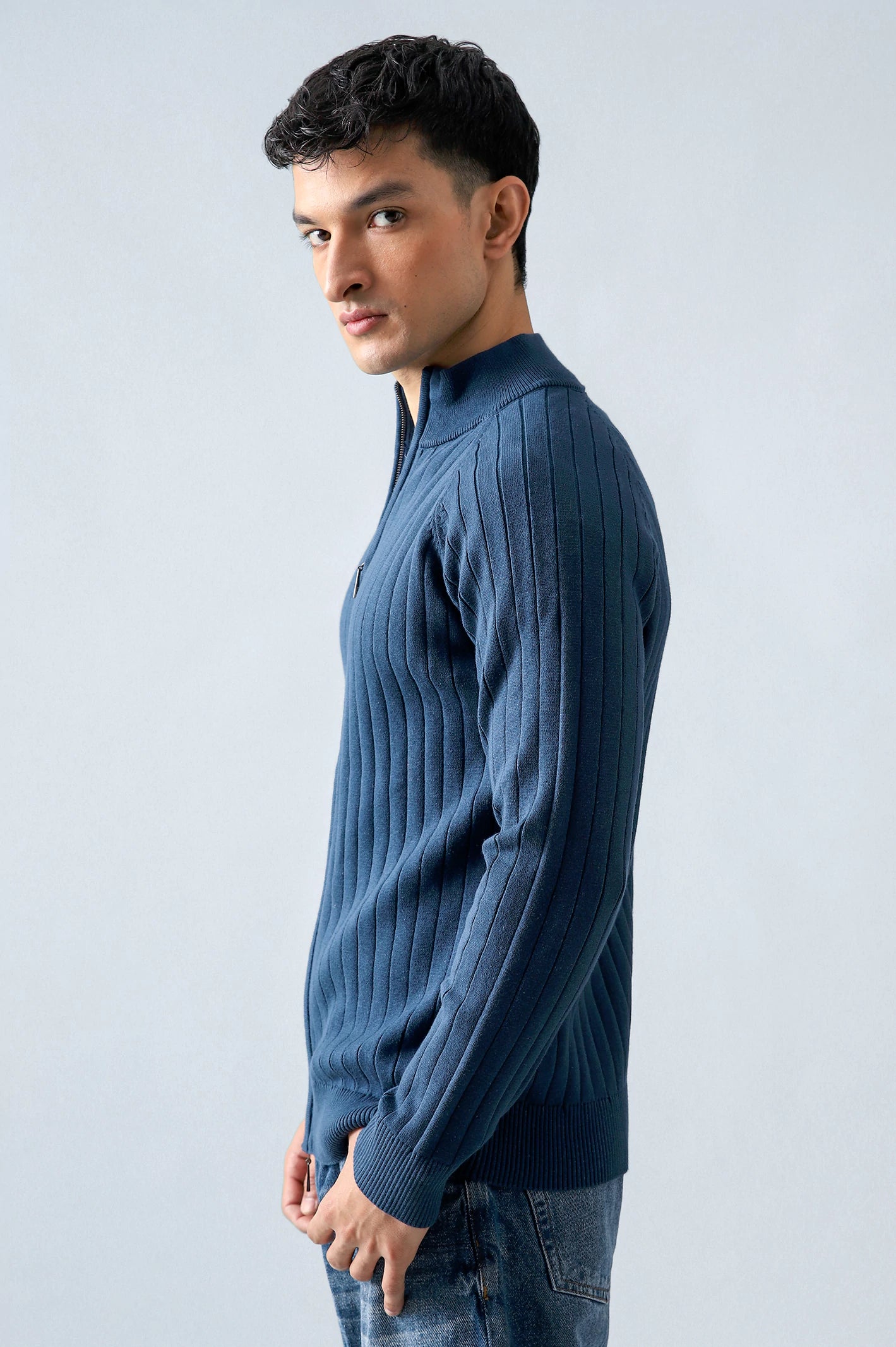 Basic Zipper Sweater