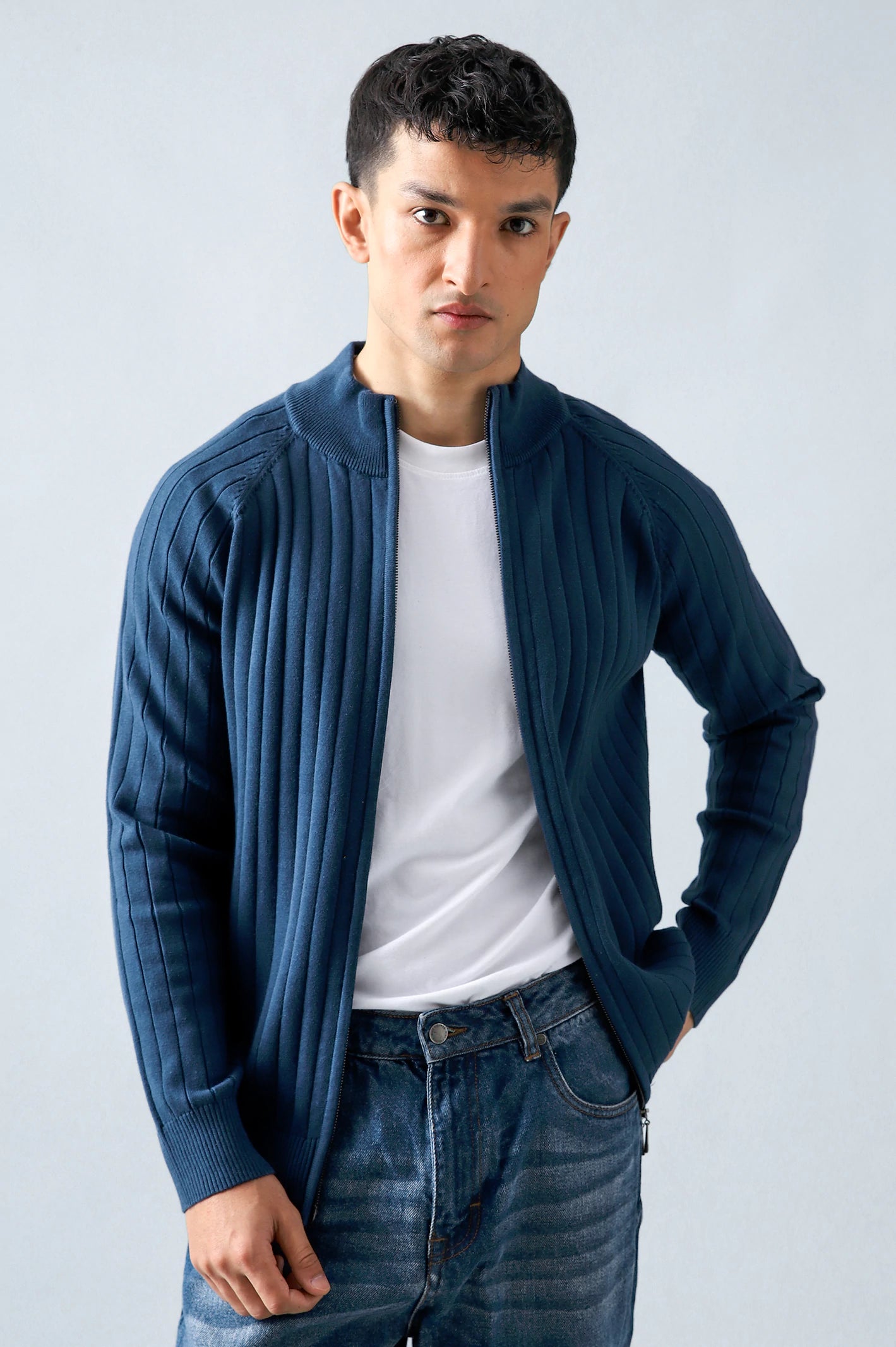 Basic Zipper Sweater