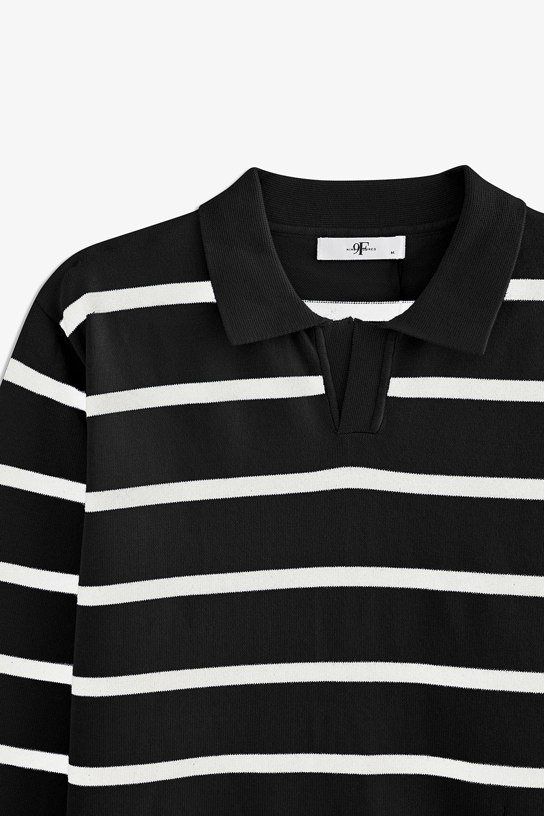Johnny Collar Striped Sweater Polo