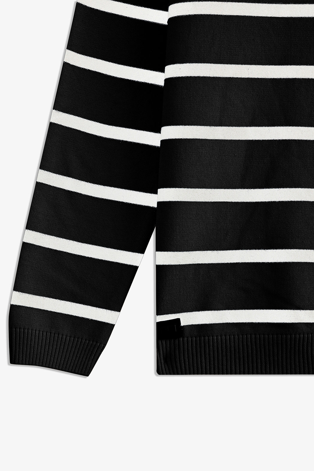 Johnny Collar Striped Sweater Polo
