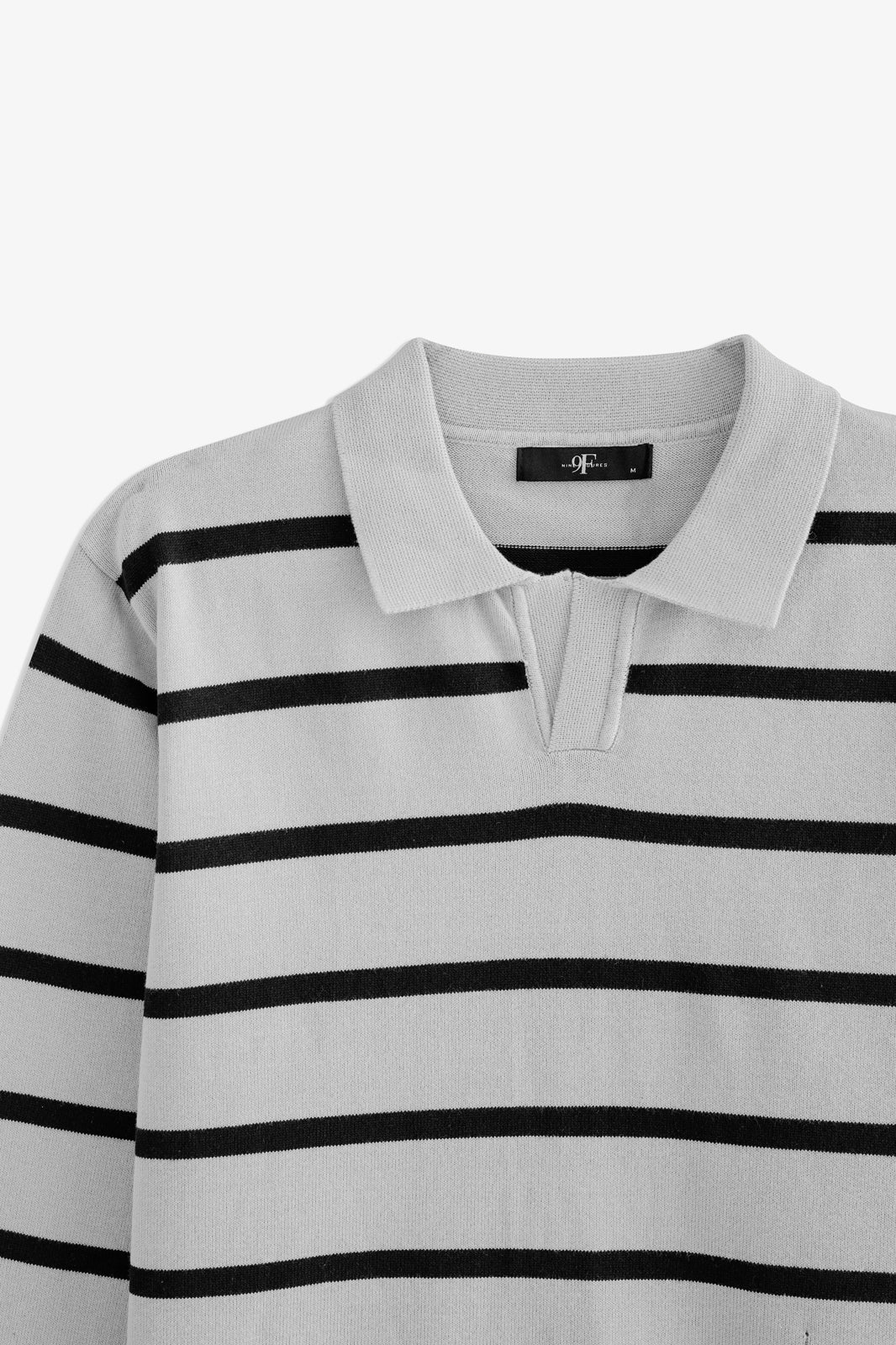 Johnny Collar Striped Sweater Polo