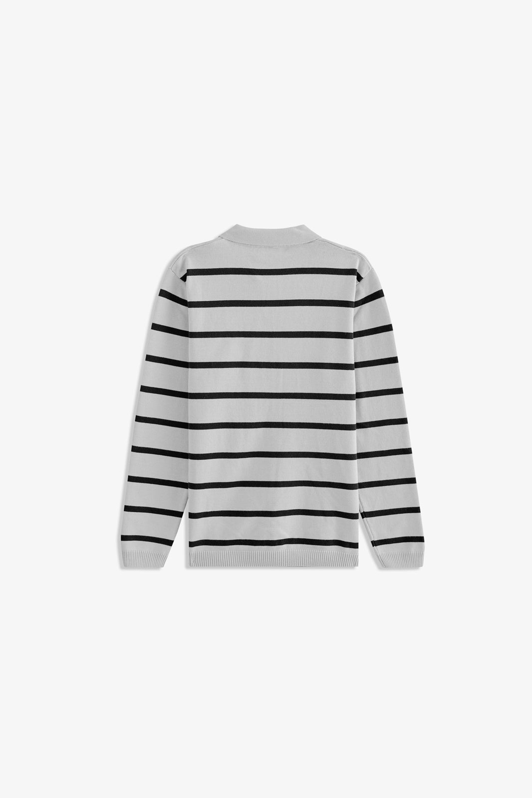 Johnny Collar Striped Sweater Polo