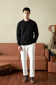 Button Placket Sweater