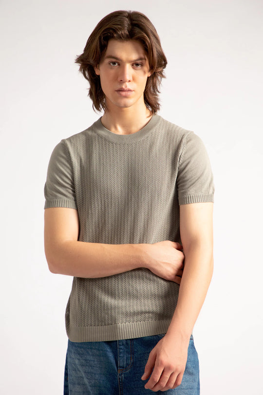 Basic Knitted T-Shirt
