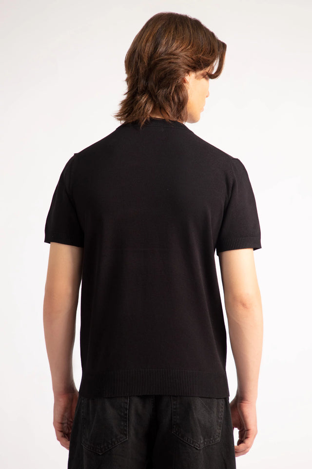 Crew Neck Knitted T-Shirt