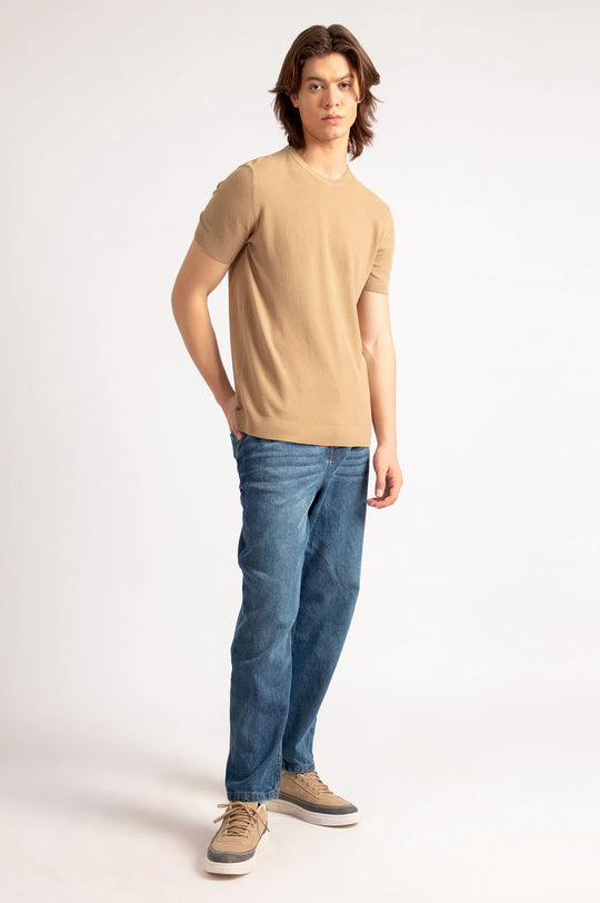 Basic Textured T-Shirt