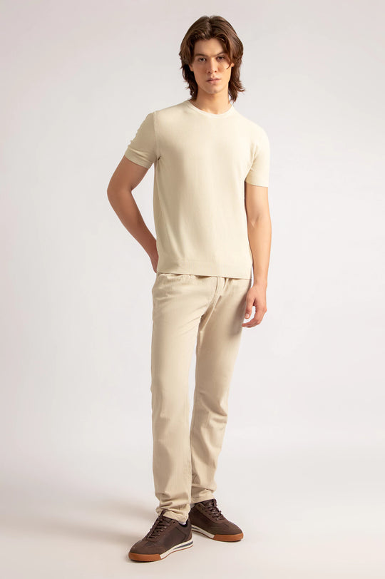 Basic Textured T-Shirt