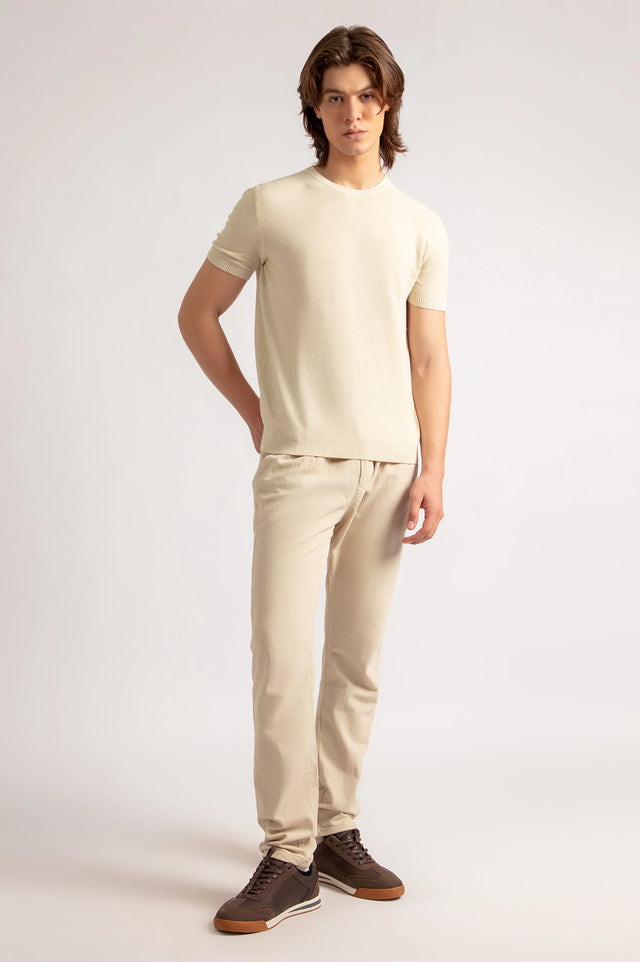 Basic Textured T-Shirt