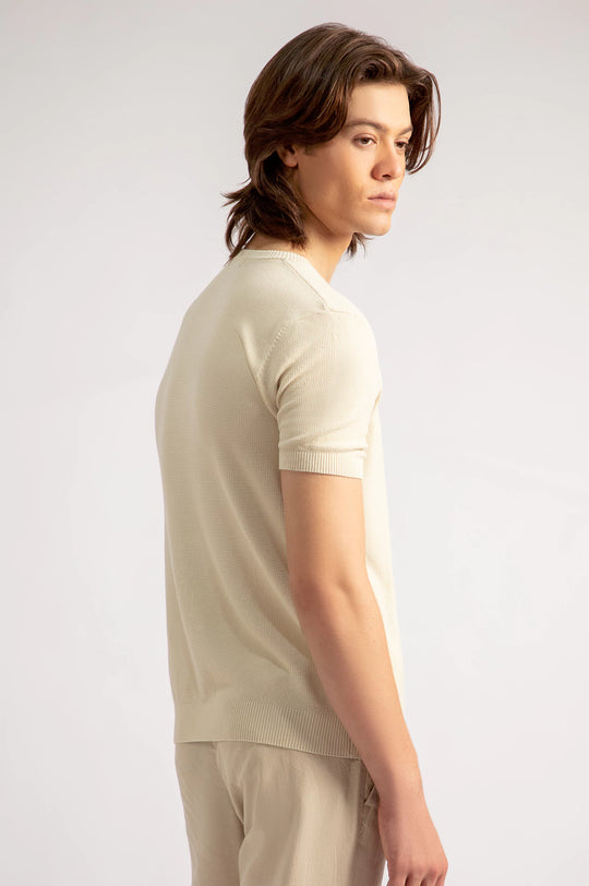 Basic Textured T-Shirt