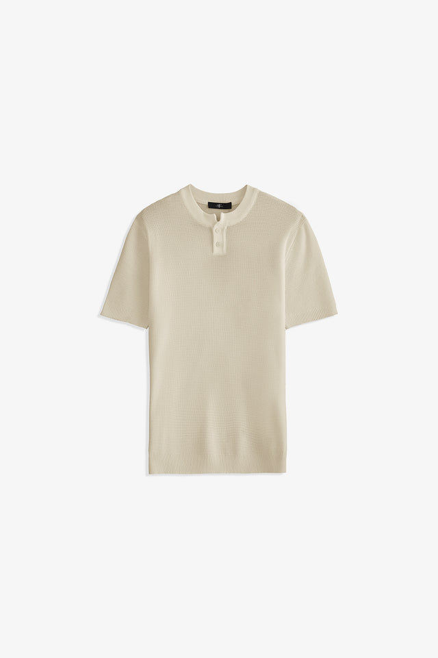 Textured Henley T-Shirt
