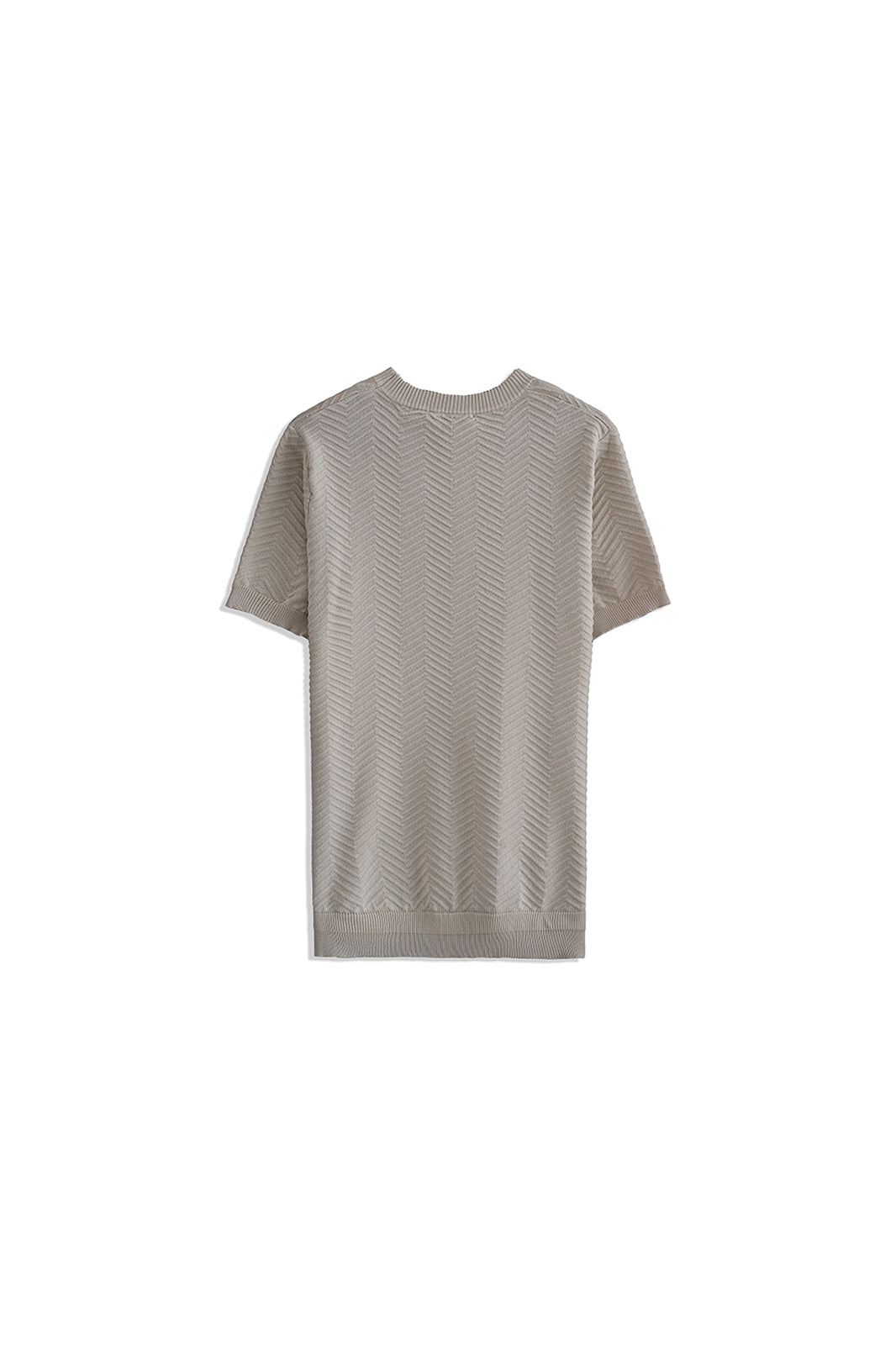 Crew Neck Textured T-Shirt