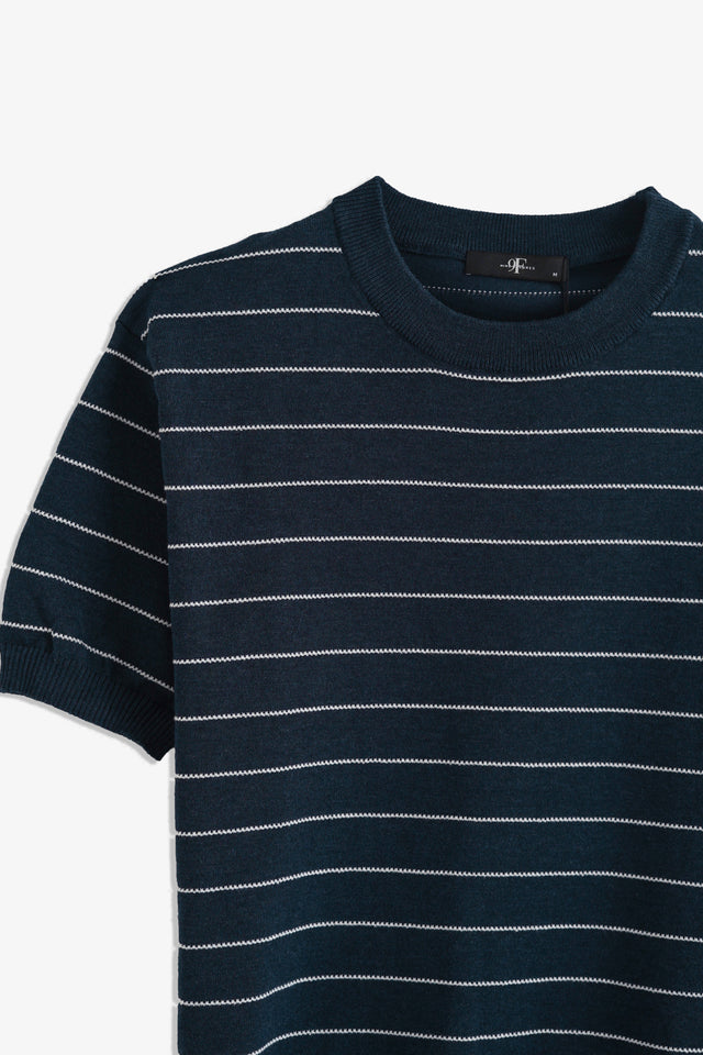 Crew Neck Striped T-Shirt