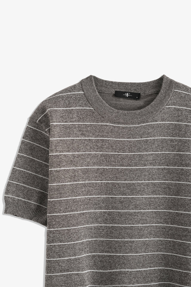 Crew Neck Striped T-Shirt