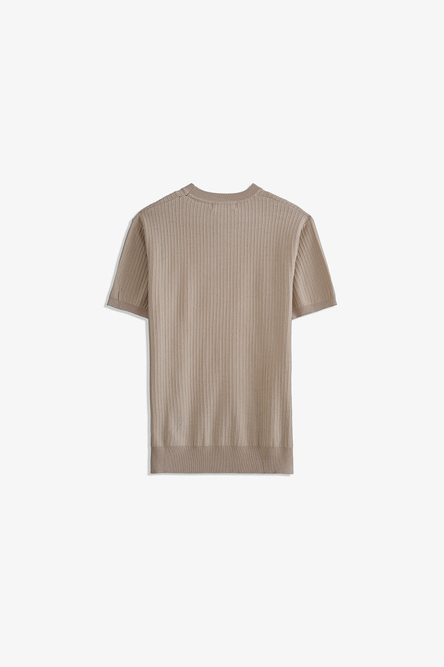 Crew Neck Textured T-Shirt
