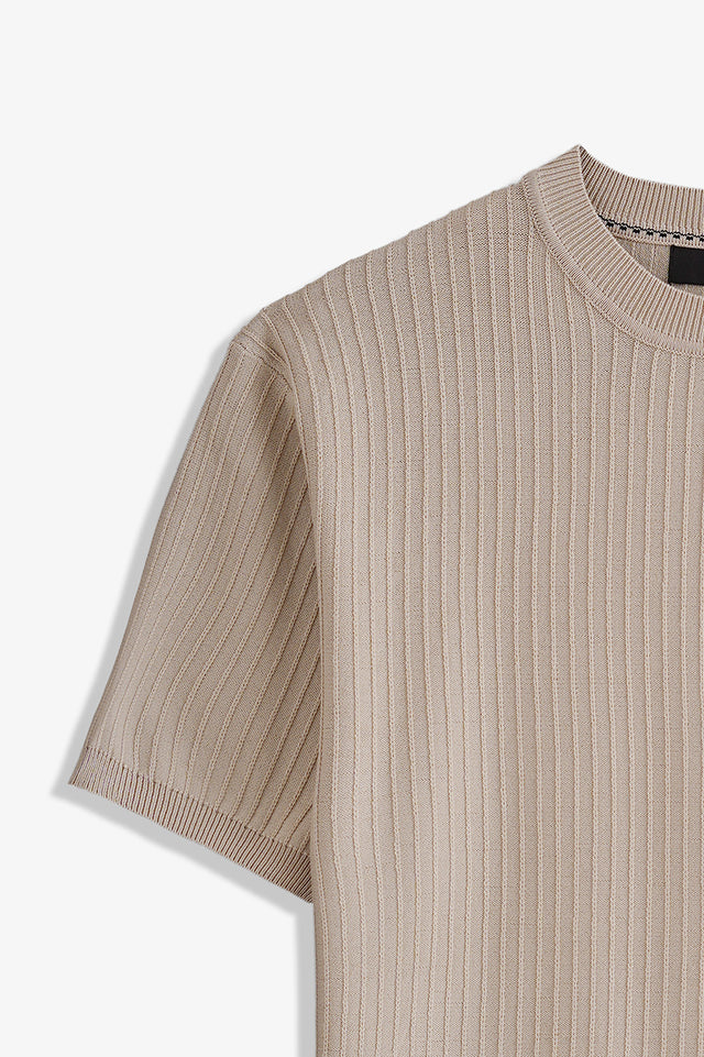 Crew Neck Textured T-Shirt