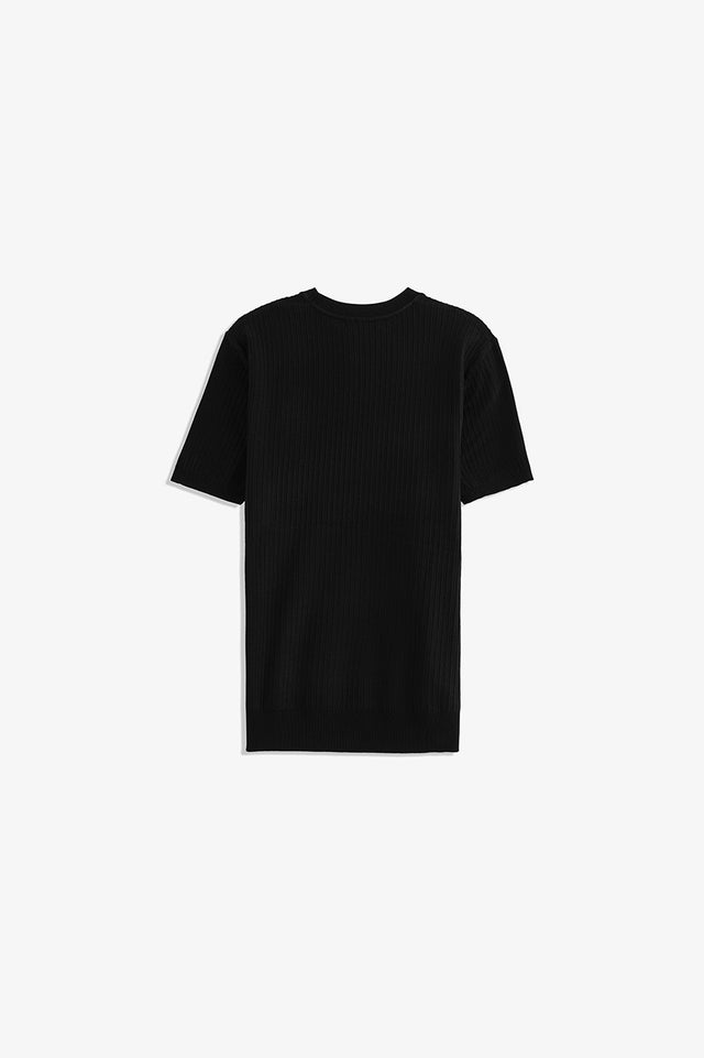 Crew Neck Textured T-Shirt