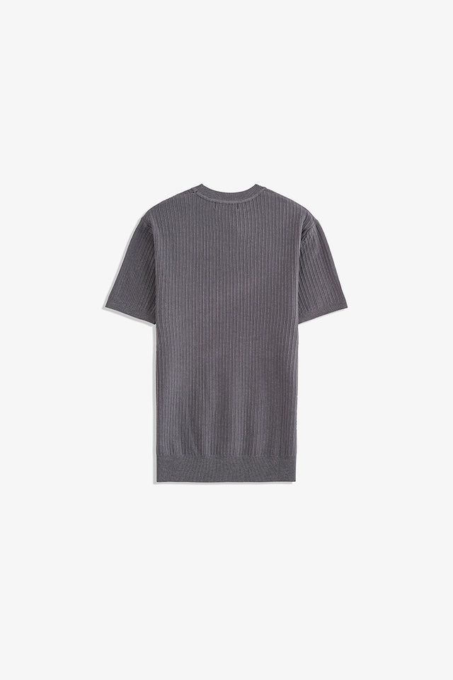 Crew Neck Textured T-Shirt