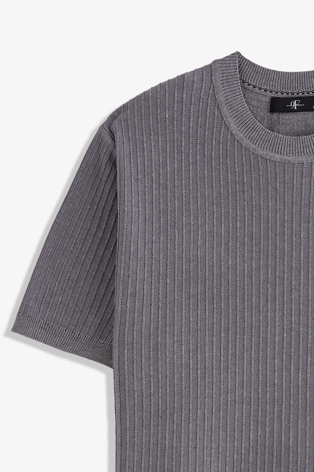 Crew Neck Textured T-Shirt