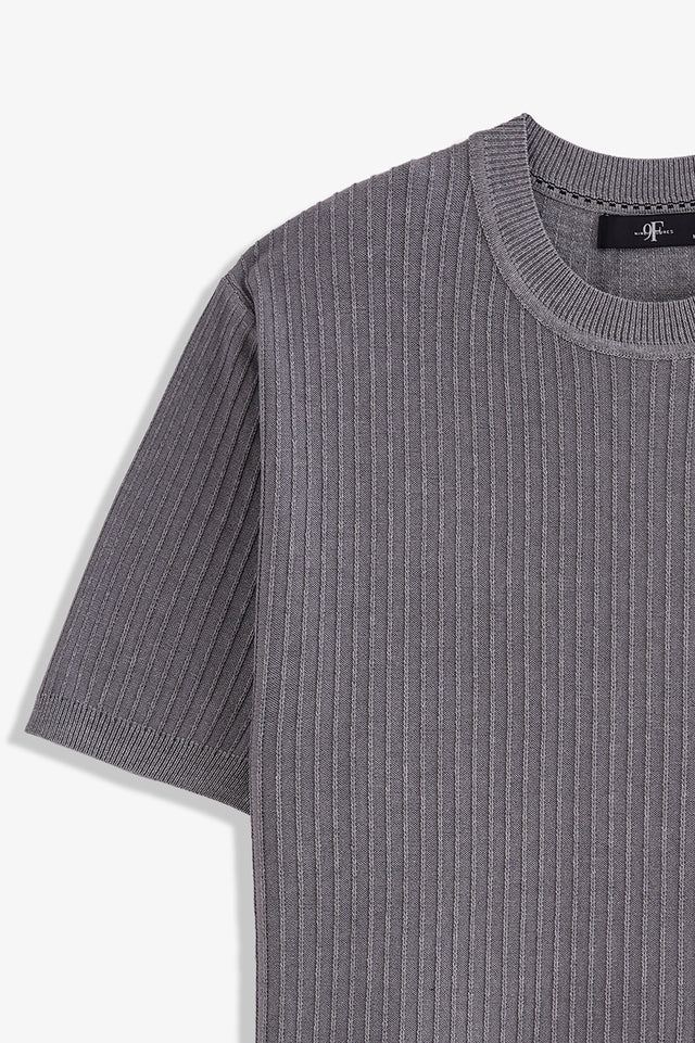 Crew Neck Textured T-Shirt