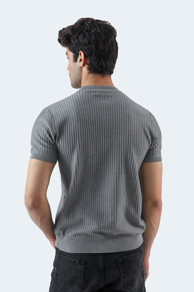 Crew Neck Textured T-Shirt
