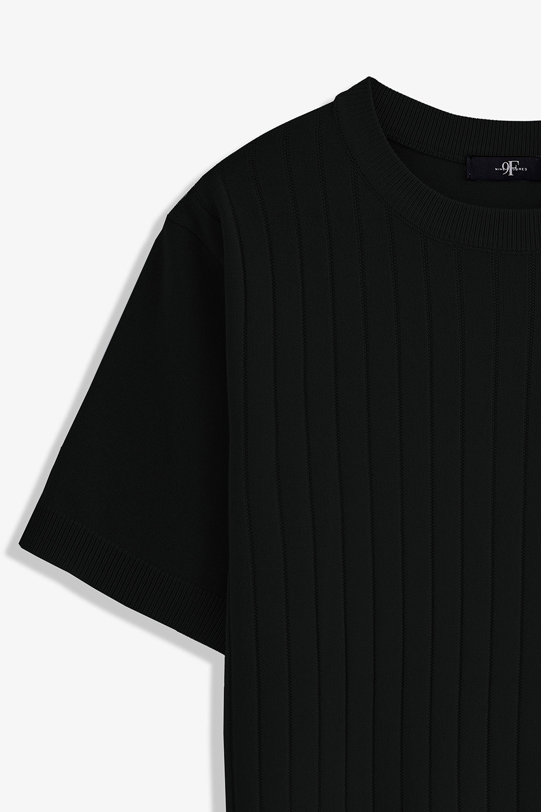 Crew Neck Textured T-Shirt