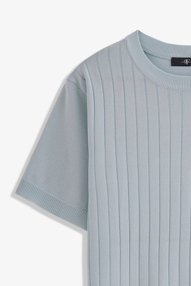 Crew Neck Textured T-Shirt