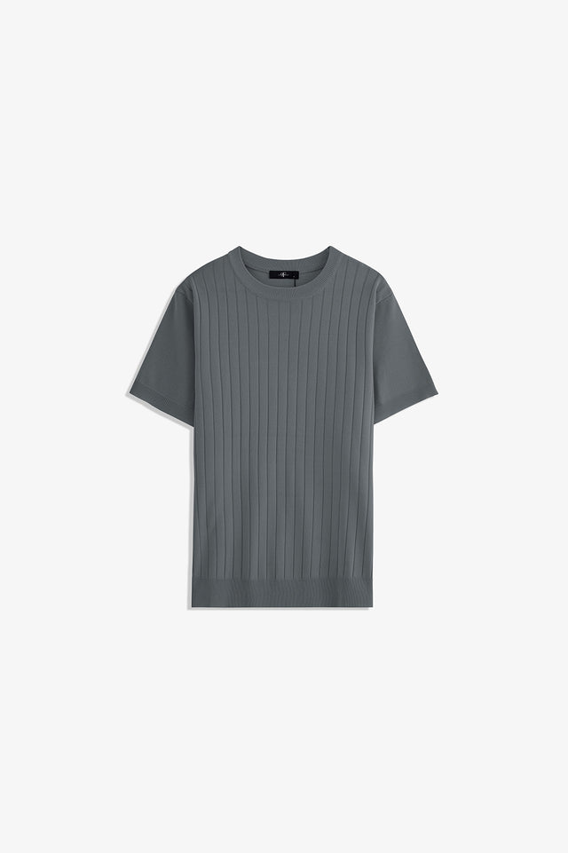 Crew Neck Textured T-Shirt