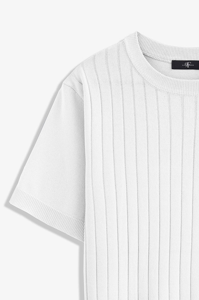 Crew Neck Textured T-Shirt