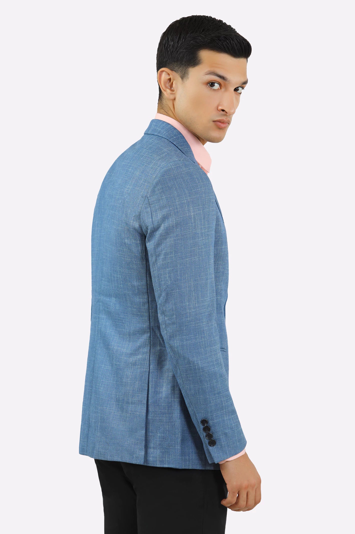 Medium Blue Men Blazer