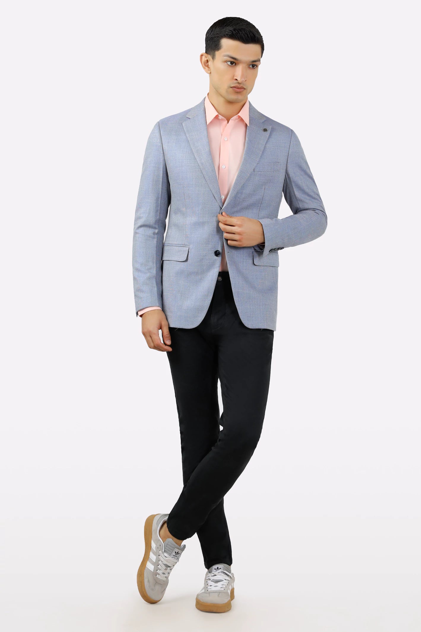 Ice Blue Men Blazer