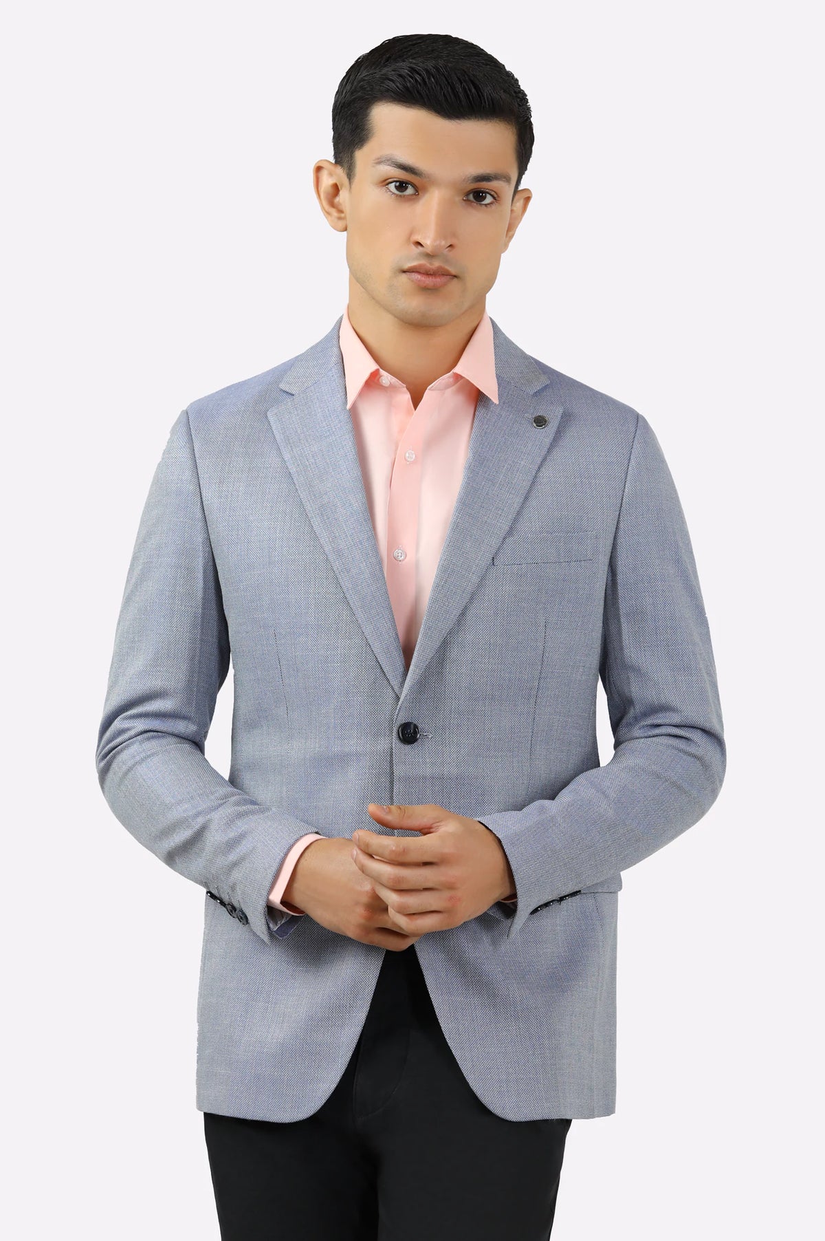 Ice Blue Men Blazer