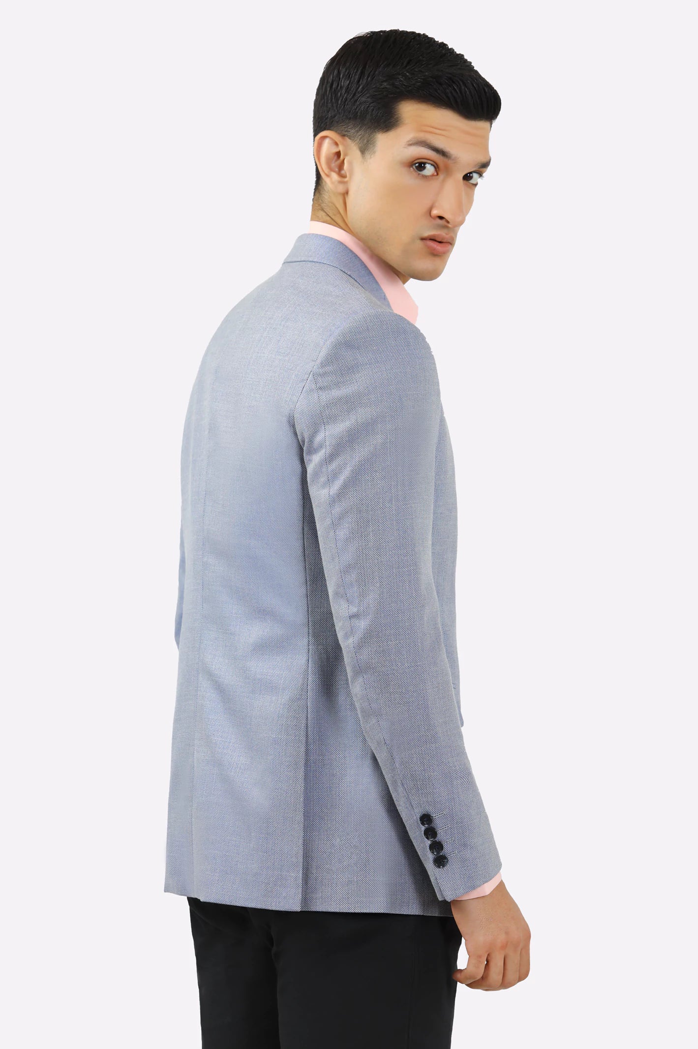 Ice Blue Men Blazer