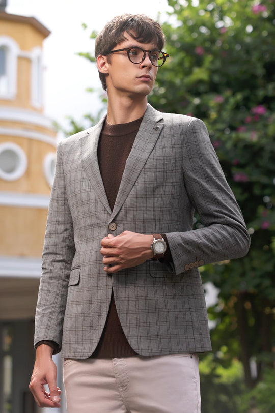 Brown Men Blazer