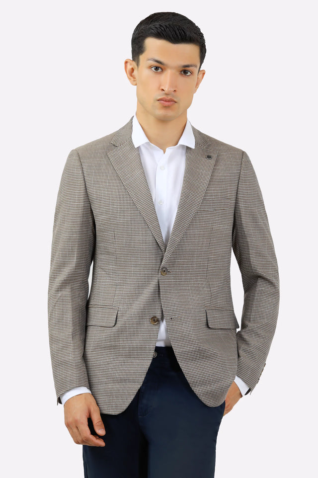 Brown Men Blazer