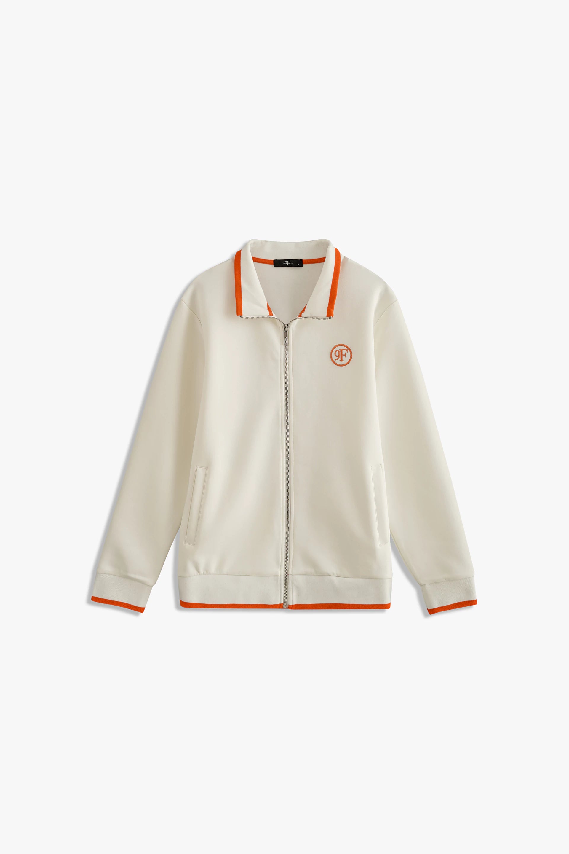 Tipping Collar Zipper Jacket