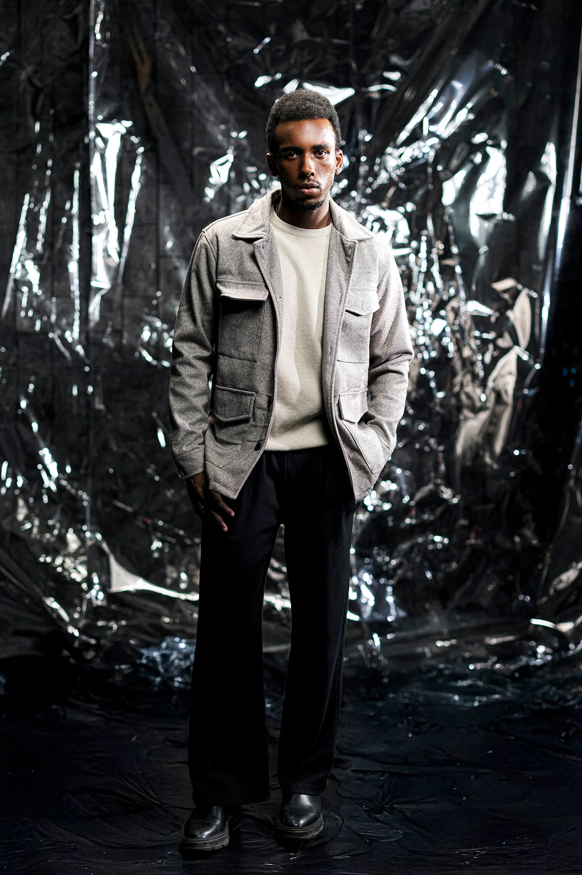 Basic Textured Jacket