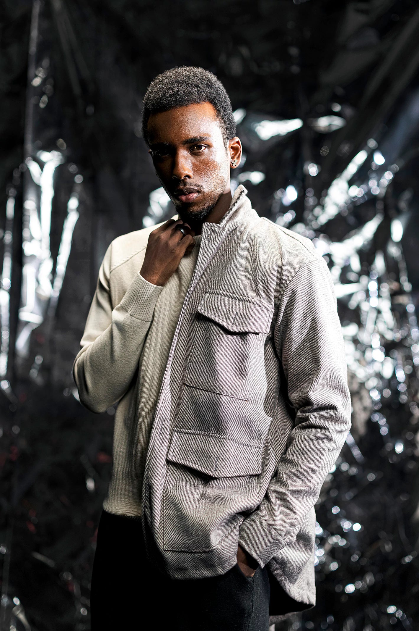 Basic Textured Jacket