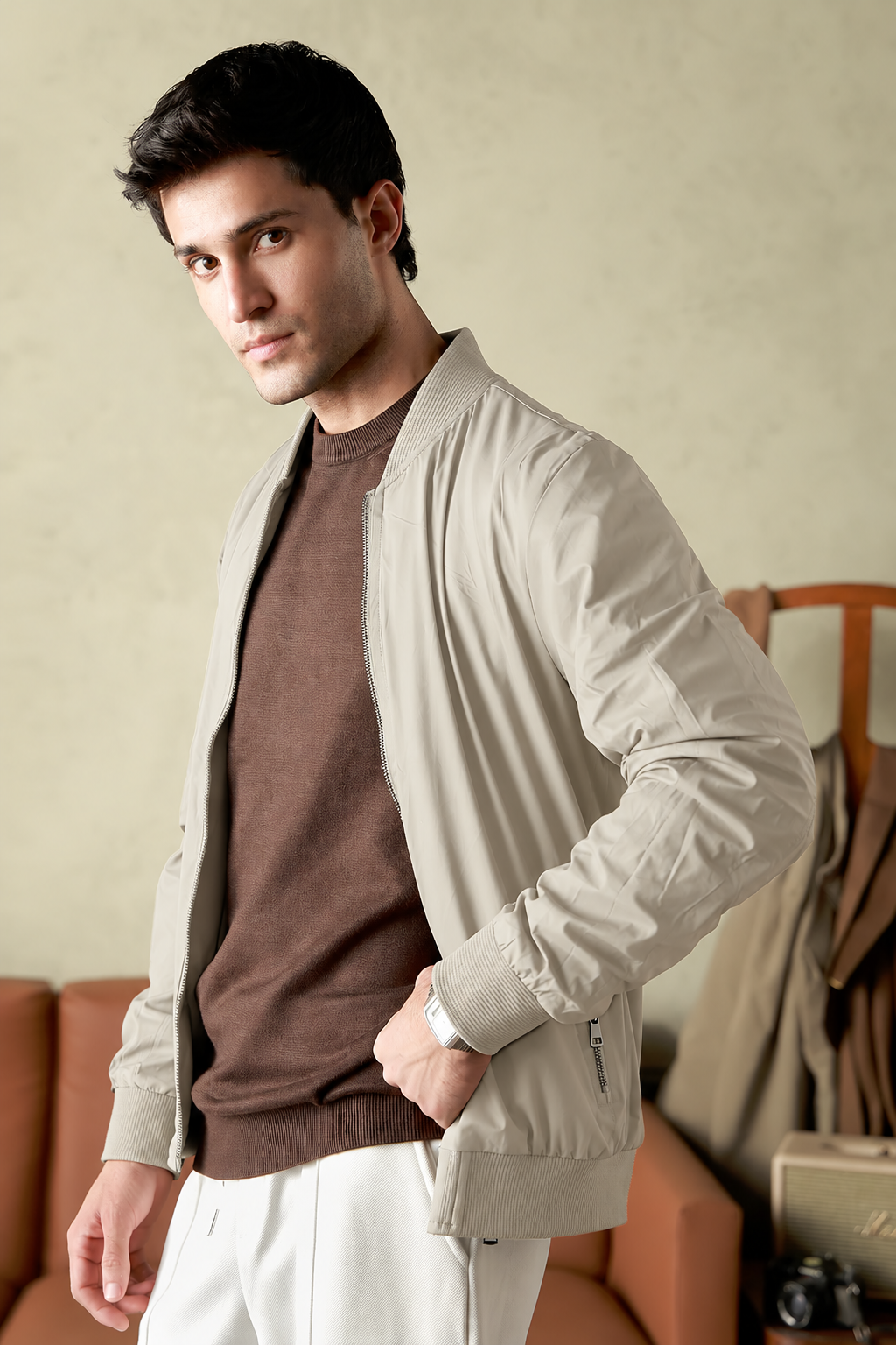 Mock Neck Jacket