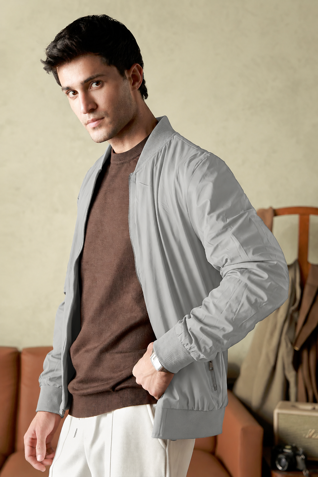 Mock Neck Jacket