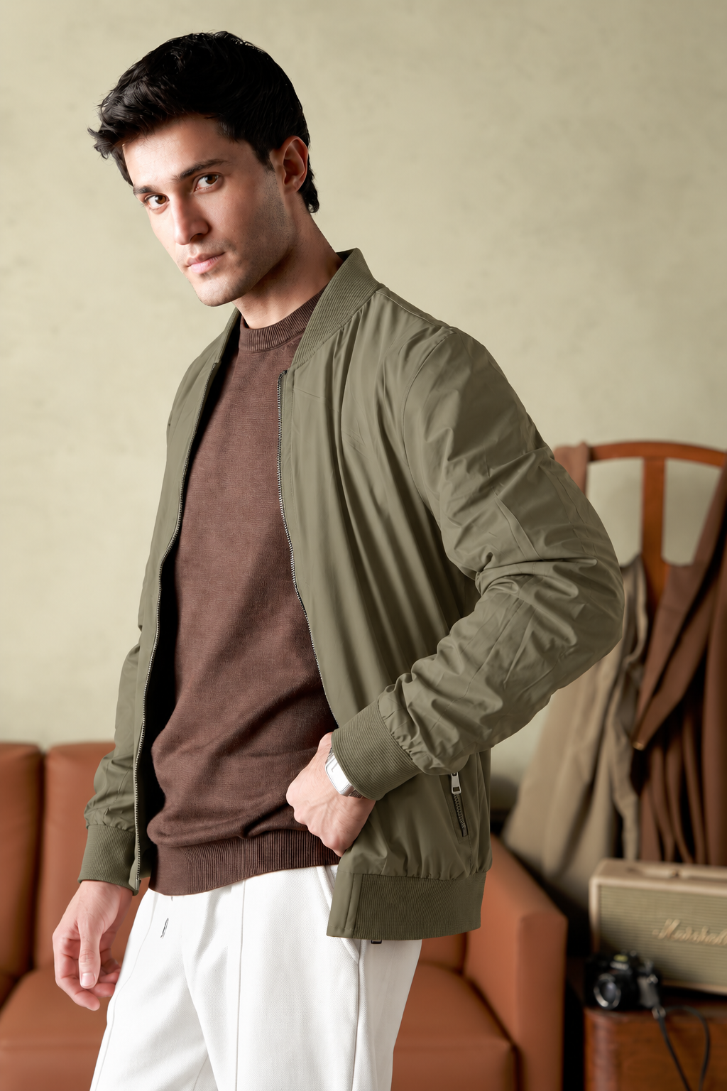 Mock Neck Jacket