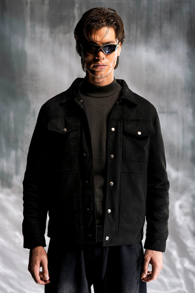 Suede Trucker Jacket