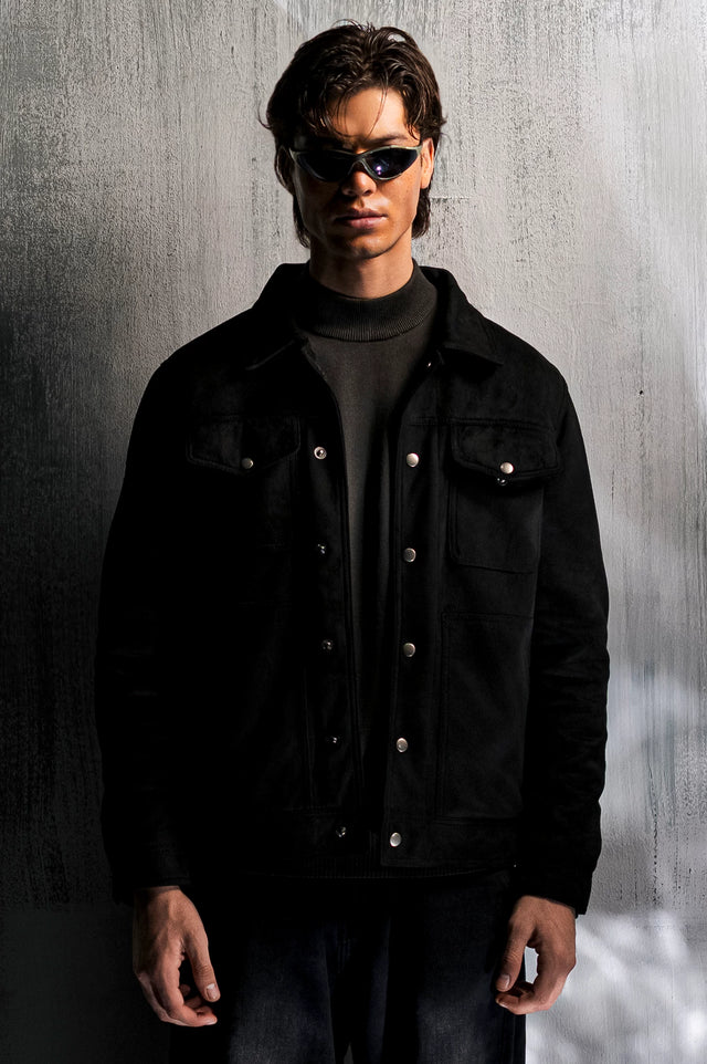 Suede Trucker Jacket