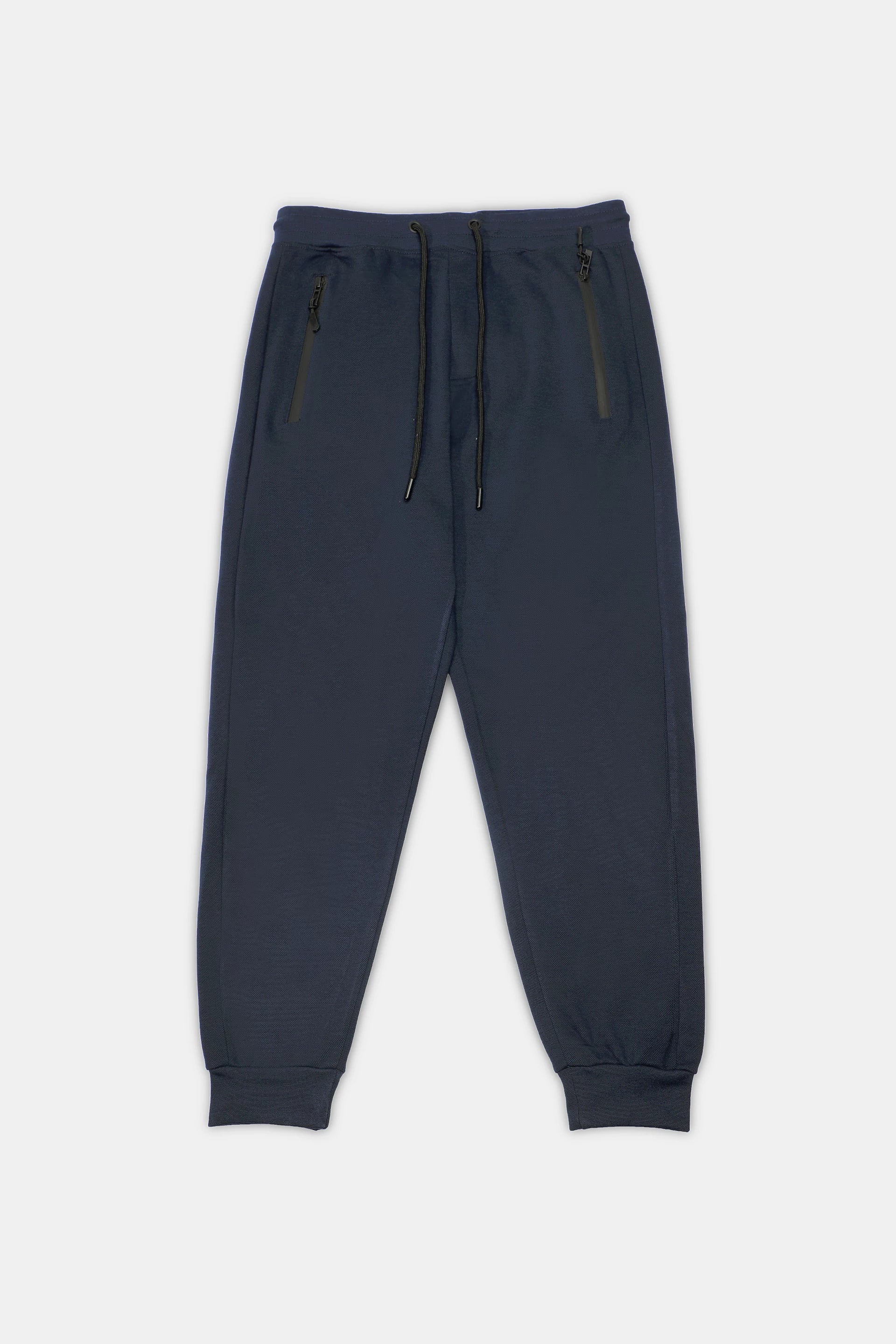 Navy Knitted Trousers