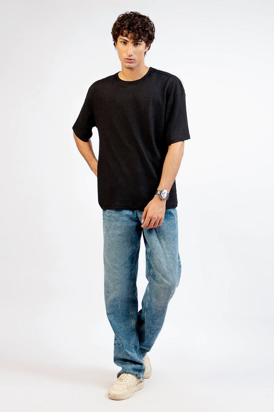 Basic Textured T-Shirt