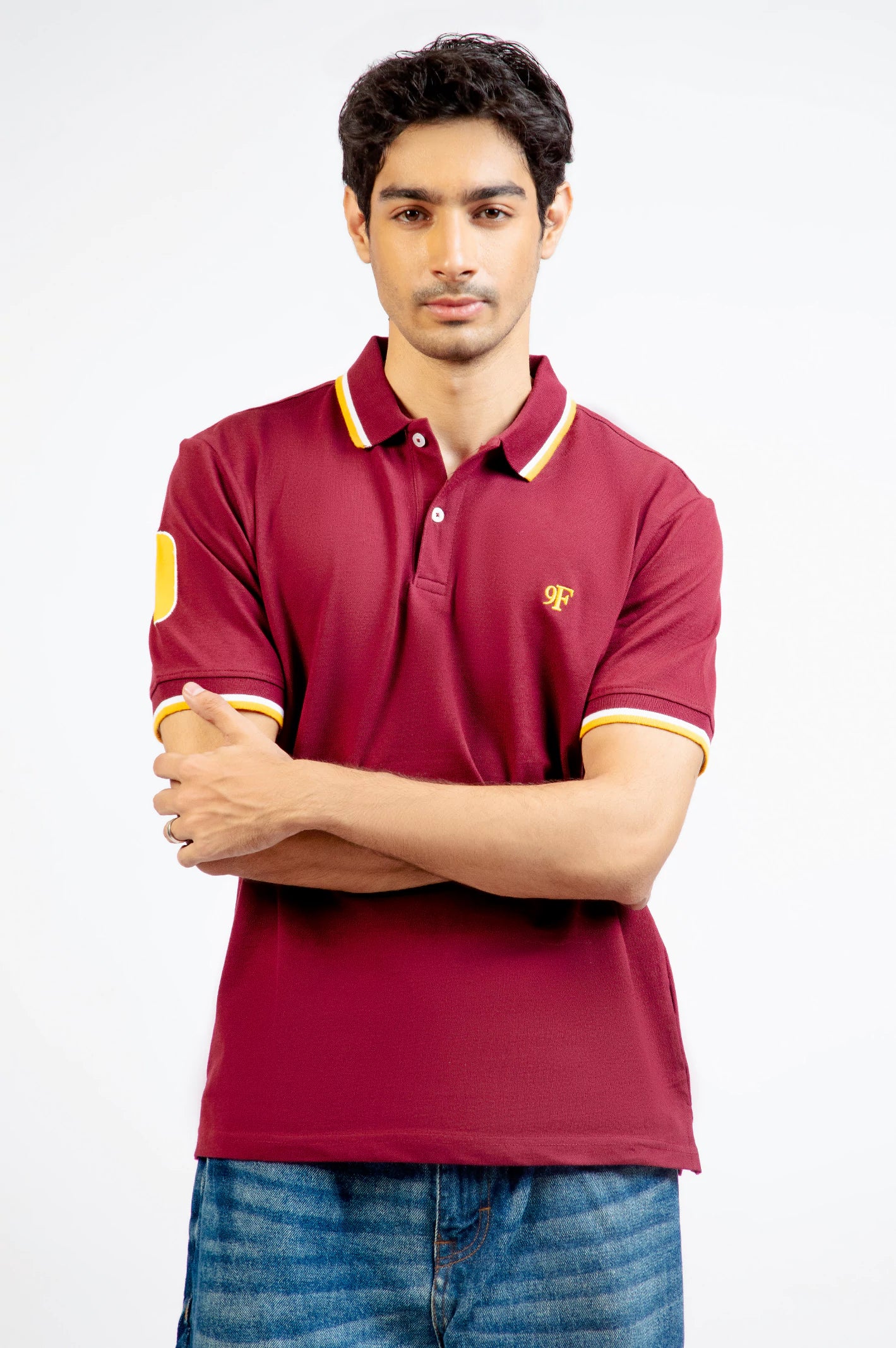 Tipping Collar Embroidered Polo